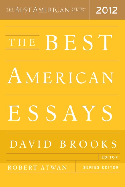Robert Atwan/The Best American Essays@2012